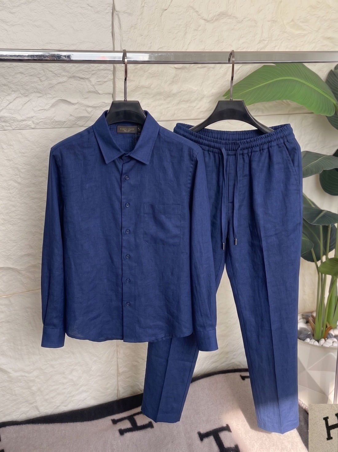 Top & Bottom Set Of  Elite Linen Twin Set, Luxury And Style
