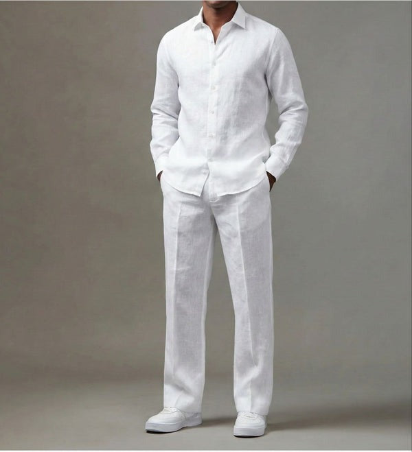 Luxe Top & Bottom Set Of Linen, Luxury And Style